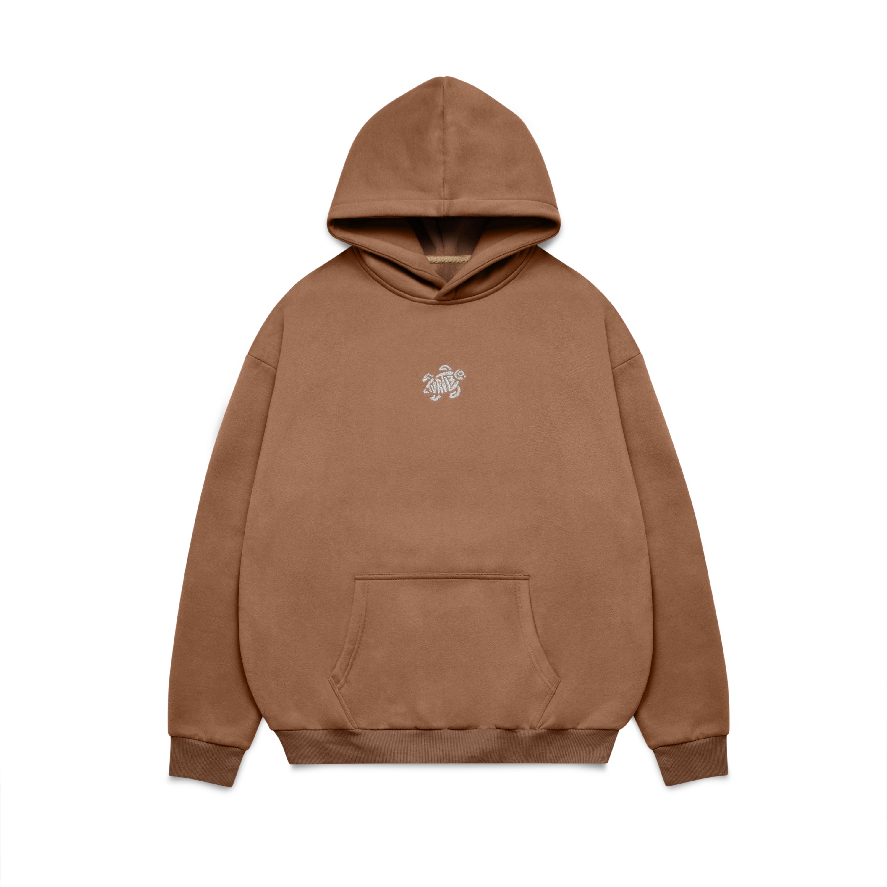 Micro-logo Hoodie (Brown) image 0